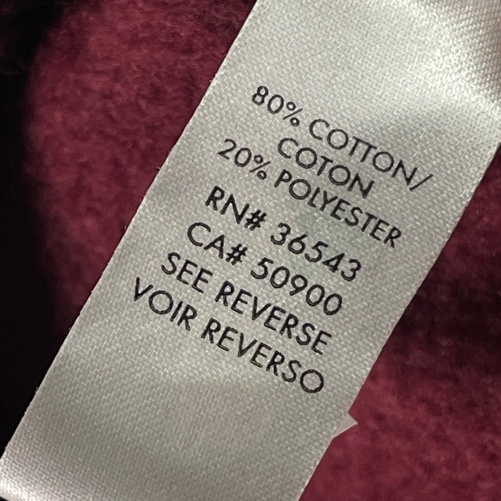 Calvin‎ Klein Bomber Jacket Womens Medium Burgundy Full Zip Rib Knit NWT - Picture 4 of 8